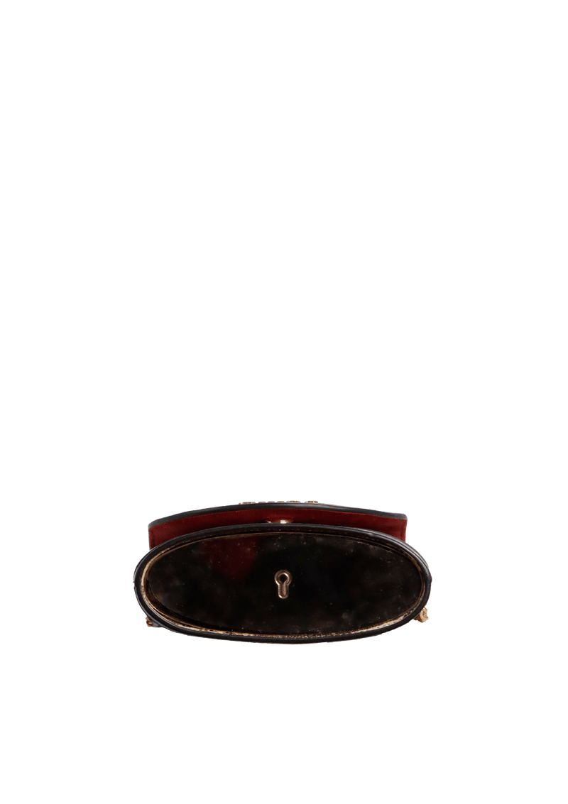 SMALL ABY LOCK CROCO BAG