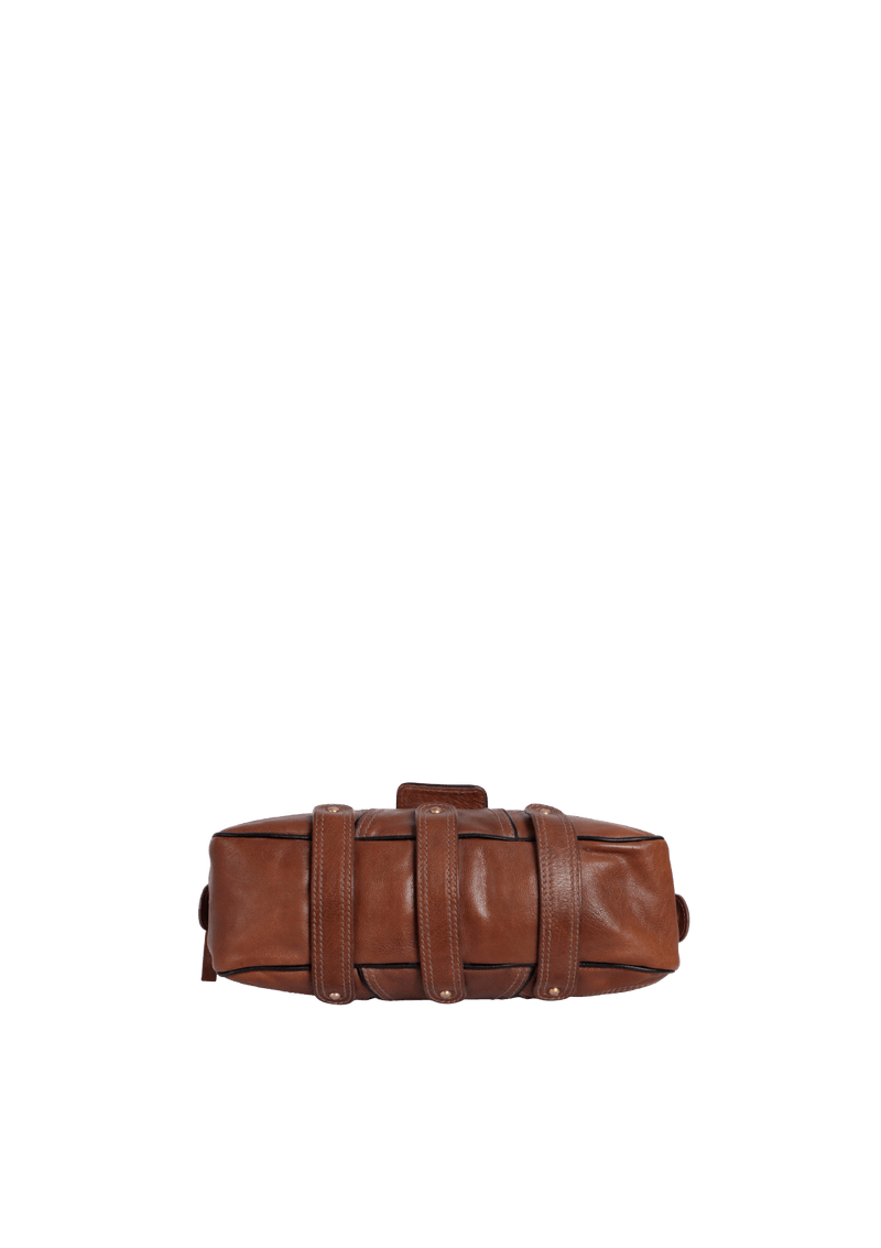 VINTAGE VLOGO LEATHER TOTE BAG