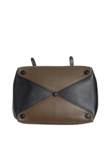 CITY CALF DOUBLE TURN-LOCK BAG