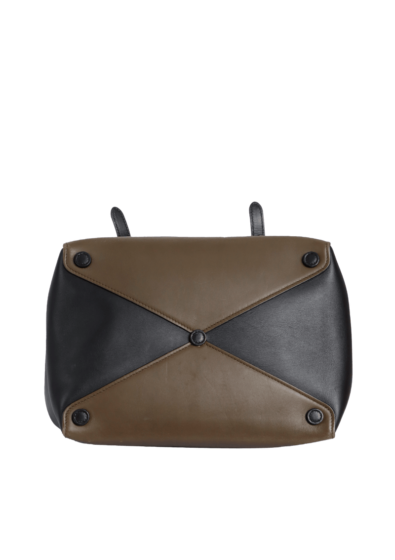 CITY CALF DOUBLE TURN-LOCK BAG