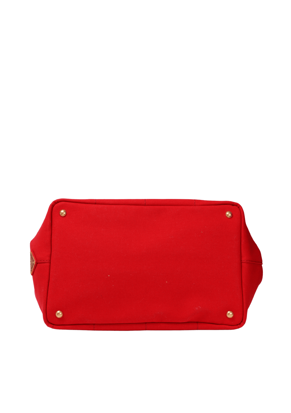 BOLSA PRADA CANAPA LOGO TOTE VERMELHO ORIGINAL – Gringa
