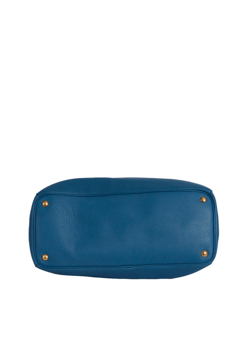 VITELLO DAINO DOUBLE ZIP TOTE