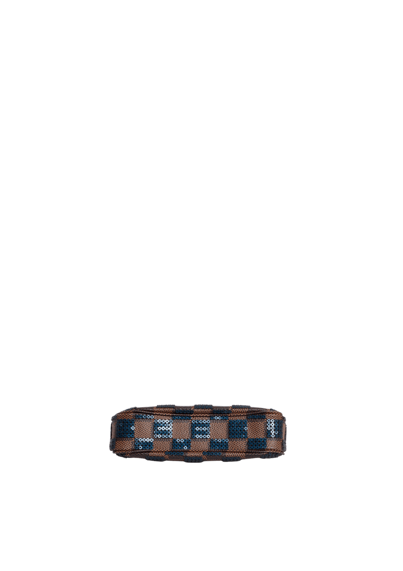 LIMITED EDITION DAMIER ÉBÈNE PAILLETTES MINI POCHETTE ACCESSOIRES