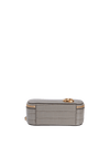 CROCODILE EMBOSSED MINI C VANITY BAG