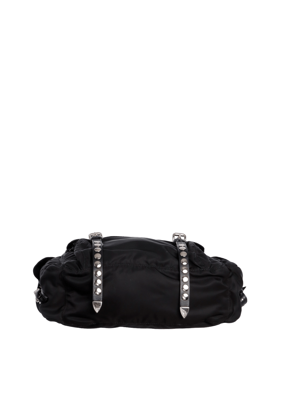 BOLSA PRADA NEW VELA STUDDED MESSENGER BAG PRETO ORIGINAL – Gringa