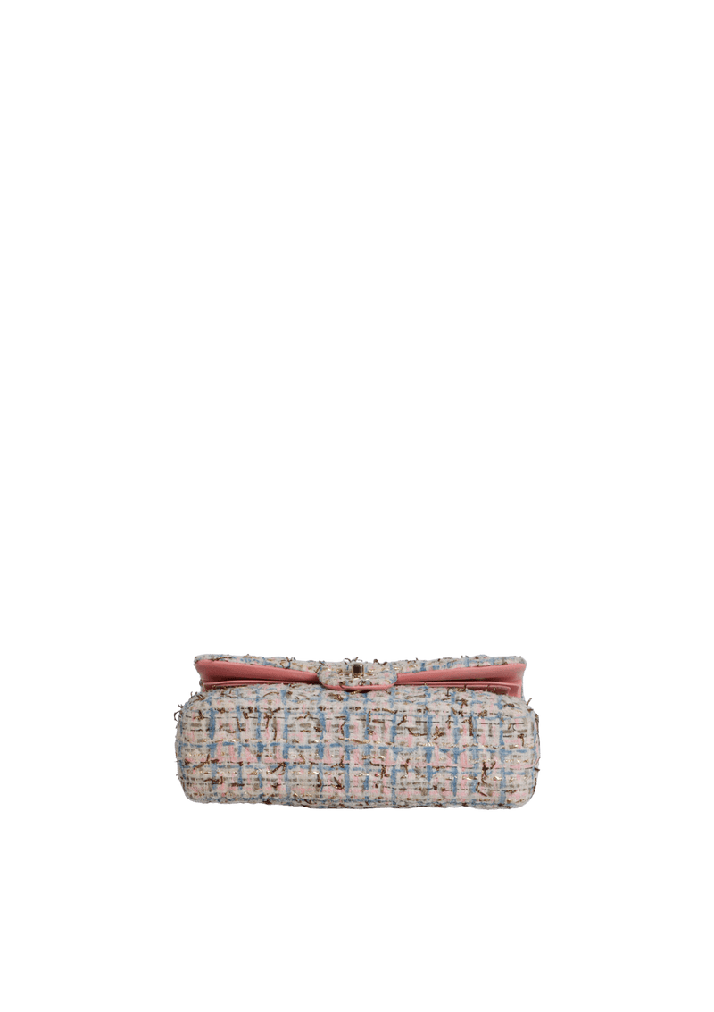 MEDIUM DOUBLE FLAP BAG TWEED