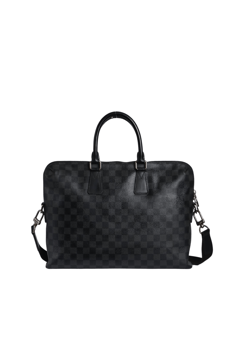 DAMIER GRAPHITE PORTE DOCUMENTS JOUR