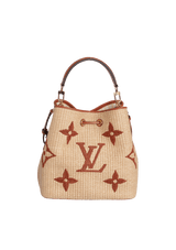 RAFFIA MONOGRAM NÉONOÉ MM