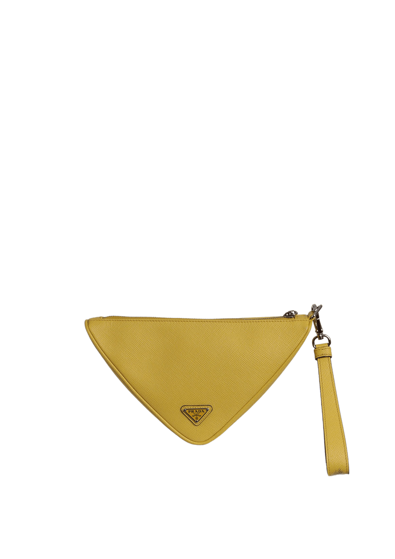 SAFFIANO TRIANGLE WRISTLET