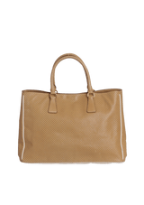 SAFFIANO PERFORATED OPEN TOTE BAG