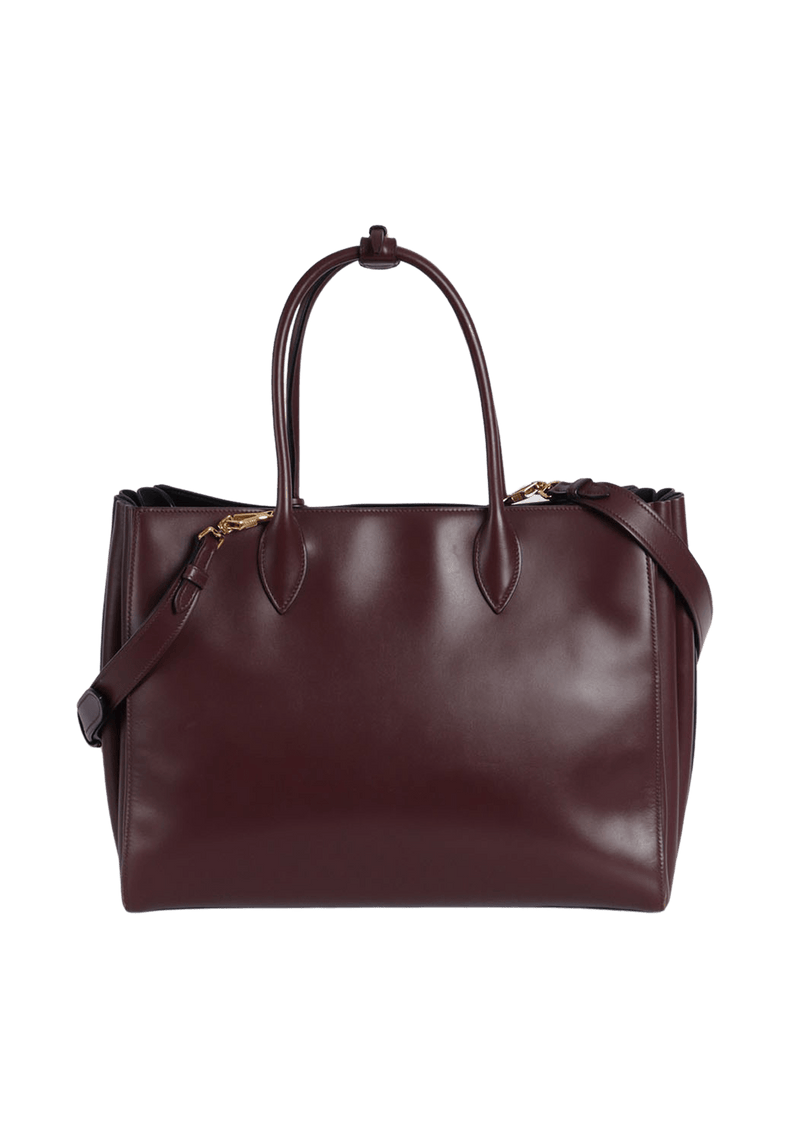 LARGE CITY CALF BIBLIOTHÈQUE TOTE