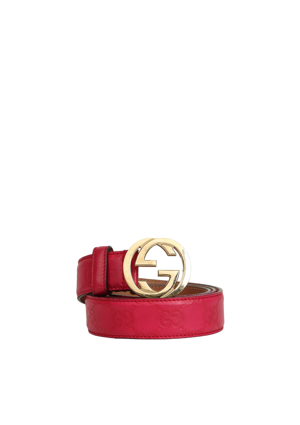 INTERLOCKING G LOGO BELT 80