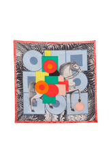 CAVALIER EN FORMES SILK SCARF