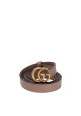 DOUBLE G LOGO THIN BELT 85