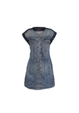 MONOGRAM DENIM DRESS 36