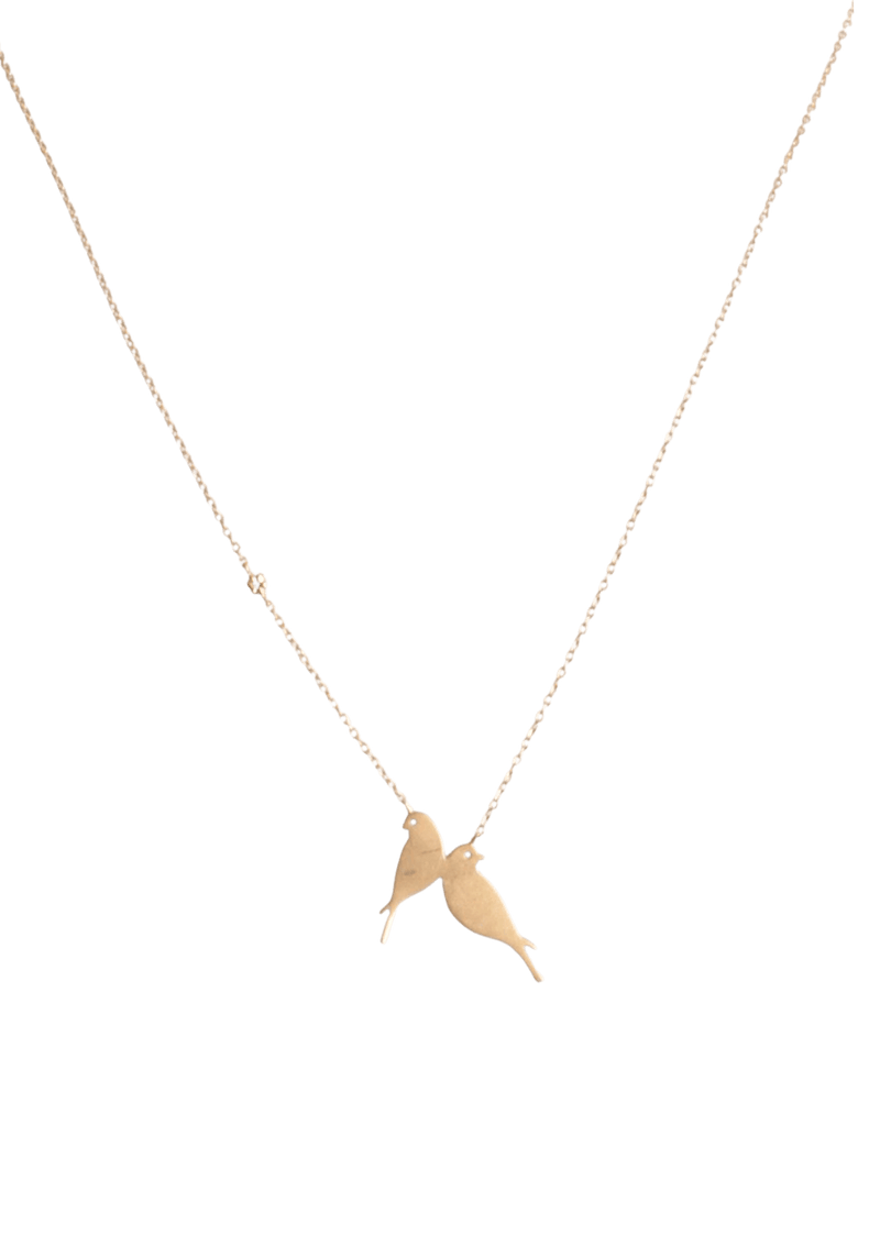 LOVE BIRDS 18K NECKLACE