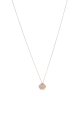 ''RETURN TO TIFFANY'' MINI DOUBLE HEART 18K NECKLACE