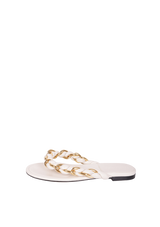 LEATHER CHAIN SLIDES