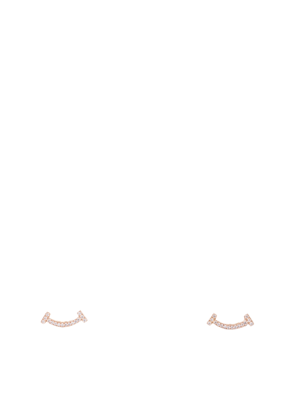 DIAMOND T SMILE 18K EARRINGS