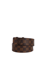 DAMIER ÉBÈNE INITIALES BELT 95