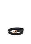 TRIANGLE SKINNY LEATHER BELT 80