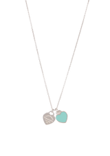 ''RETURN TO TIFFANY'' MINI DOUBLE HEART NECKLACE
