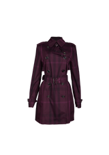 HOUSE CHECK TRENCH COAT 34