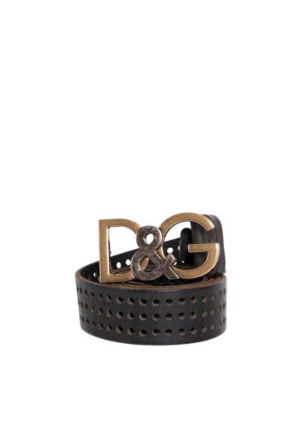 LEATHER LOGO BELT 95