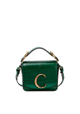 MINI C EMBOSSED CROCODILE