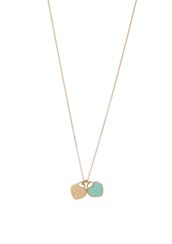 ''RETURN TO TIFFANY'' DOUBLE HEART 18K NECKLACE