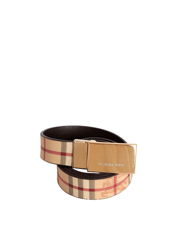 HAYMARKET CHECK BELT 90