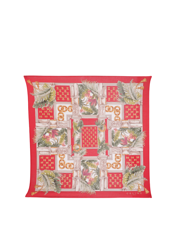 VINTAGE PRINTED SILK SCARF