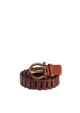 LEATHER BRAIDED BELT