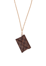 DAMIER ÉBÈNE KIRIGAMI NECKLACE