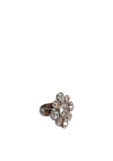 CC CRYSTAL FLOWER RING