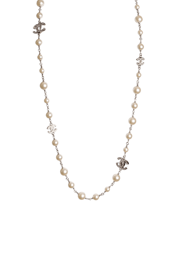 CC FAUX PEARL LONG NECKLACE