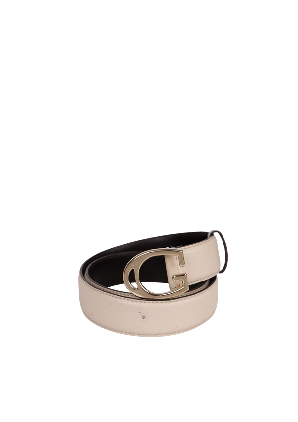 LOGO LEATHER BELT 80