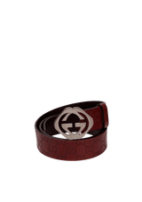 GUCCISSIMA INTERLOCKING G BELT 95