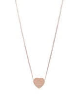 HEART TAG DOUBLE CHAIN NECKLACE