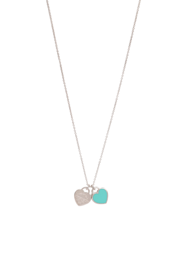"RETURN TO TIFFANY" DOUBLE HEART TAG NECKLACE