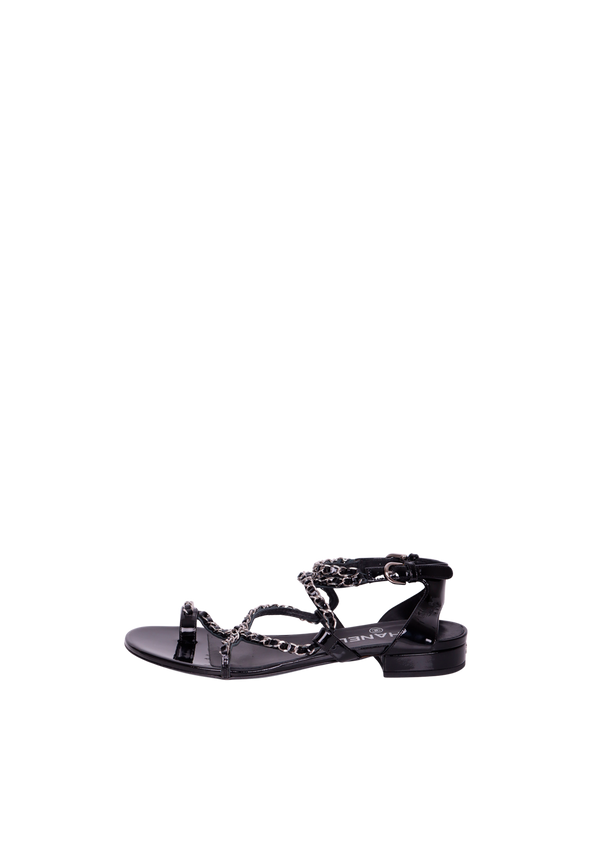 CHAIN CC SANDALS 36