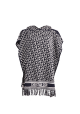 OBLIQUE HOODED PONCHO O/S