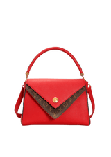 DOUBLE V TOP HANDLE BAG