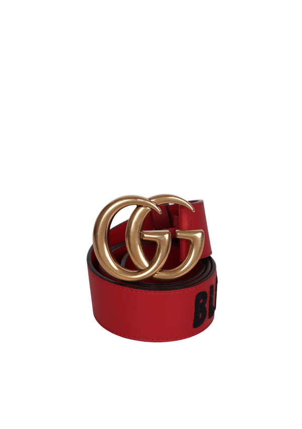 BLIND FOR LOVE DOUBLE G 80 LOGO BELT
