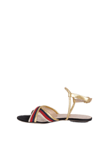 SYLVIE WEB FLAT SANDALS 39.5