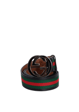 WEB INTERLOCKING G LOGO BELT 90