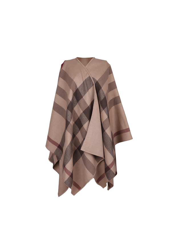 REVERSIBLE CHECK PONCHO