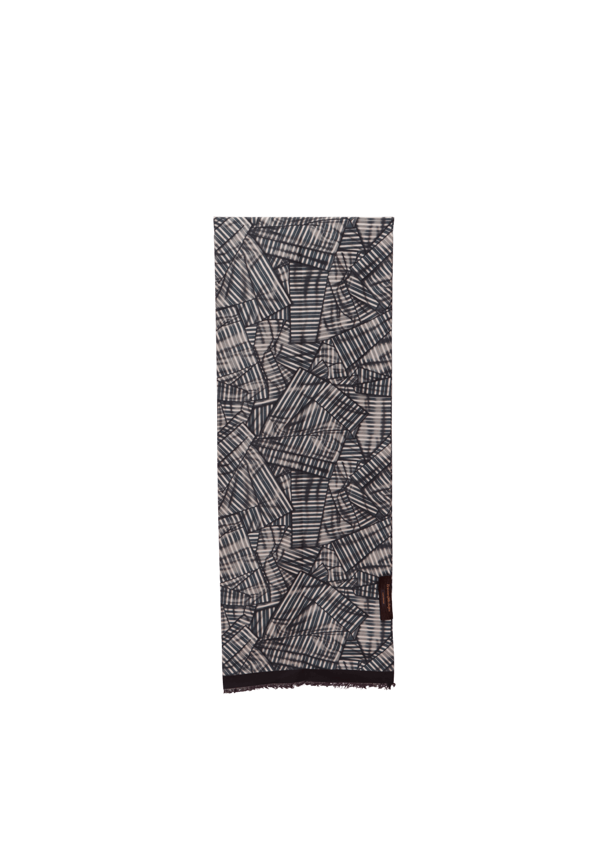 ACESSóRIO ERMENEGILDO ZEGNA SILK PRINT SCARF BICOLOR P ORIGINAL