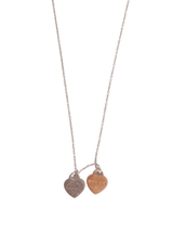 ''RETURN TO TIFFANY'' DOUBLE HEART 18K NECKLACE