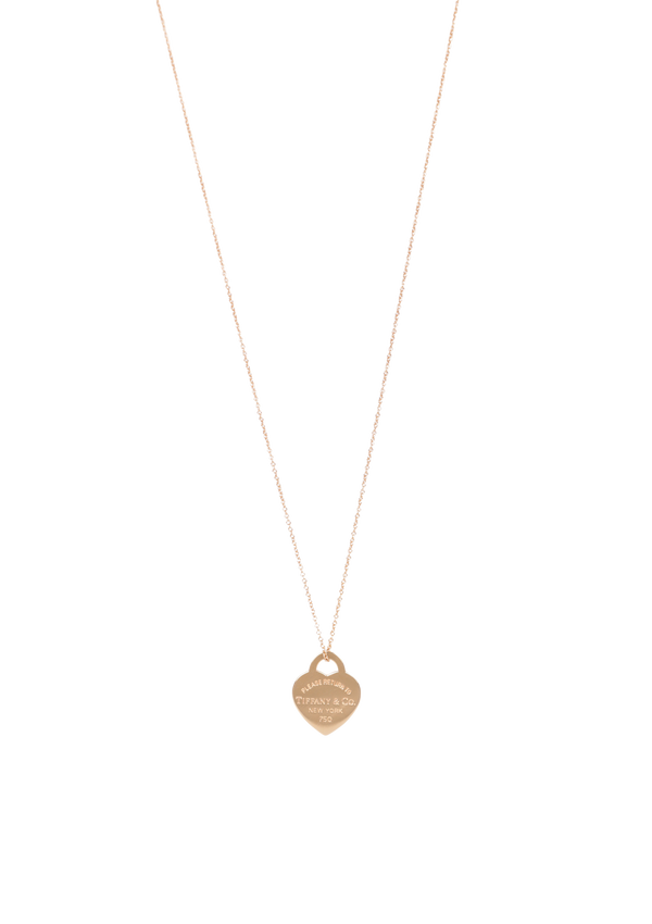 "RETURN TO TIFFANY" HEART TAG 18K NECKLACE